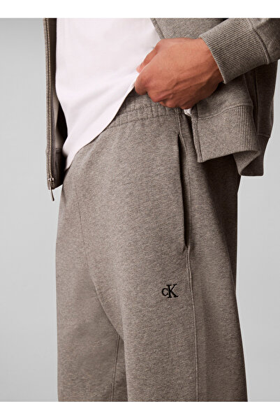 Calvin Klein Calvin Klein Jeans Classic Fit Gri Erkek Eşofman Altı LV04RD241GP7E EU 350TERRY MONOGRAM