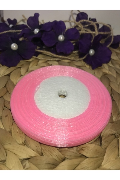 Deniz Party Store 6 MM Organze PEMBE Kurdele 50 Metre Hediyelik Süsleme