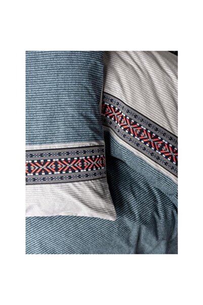 Cotton Box Folk Ark Double Duvet Cover Set Polku Gray