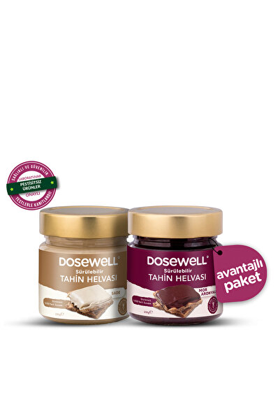 Dosewell Sade & Mor Aronyalı Spreadable Tahini Halva 250 Gr / 2-Pack
