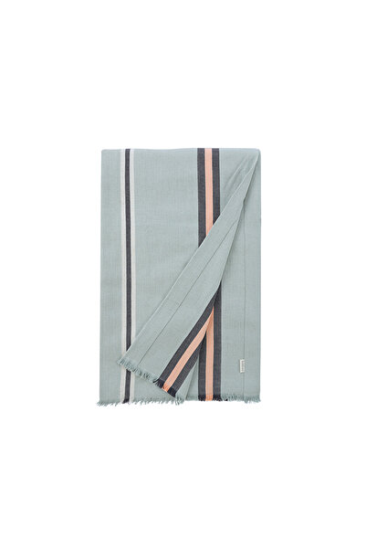 Buldans Aren Çizgili Keten Yatak Örtüsü 240x260 cm