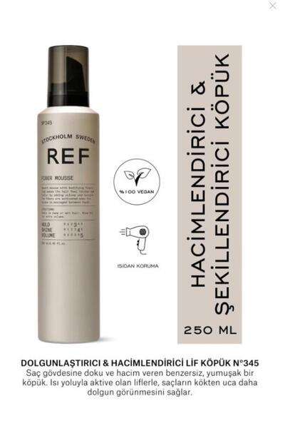 REF STOCKHOLM Ref Fıber Mousse N°345 250 Ml