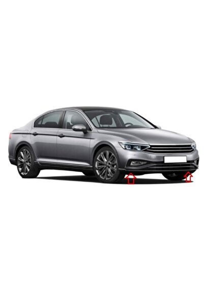 chrome gleam Volkswagen Passat B8 Krom Ön Tampon Çıtası 3 Parça