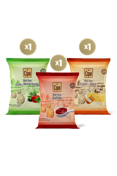 GLUTENSİZ FABRİKA Çipo Mix Paket (3 ADET) (GLÜTENSİZ & VEGAN)