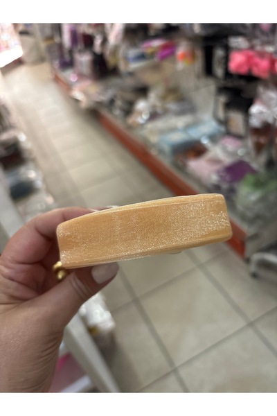 Deniz Party Store Organze Bal Köpüğü Koyu Krem Kurdele 2 Cm 50 Metre Hediyelik Süsleme