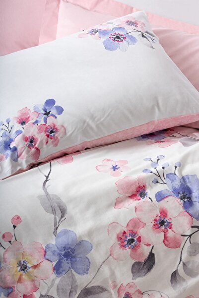 Cotton Box Modeline Tek Kişilik Nevresim Takımı Jayda Pembe