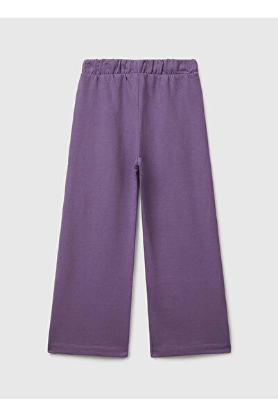 Benetton Düz Paça Mor Kız Çocuk Eşofman Altı 3NBMCF06K