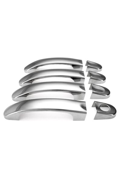 Alfa Otomotiv Volkswagen Caddy Krom Kapı Kolu 2003-2015 Arası Uyumlu 4 Prç. P...