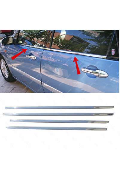 Genel Markalar Ford Focus 1 Krom Cam Çıtası 4 Prça 1998-2005 Paslanmaz çelik