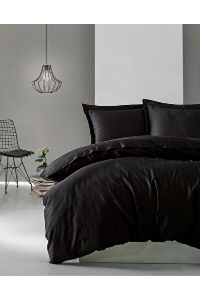 Cotton Box Elegant Saten Tek Kişilik Nevresim Takımı Siyah