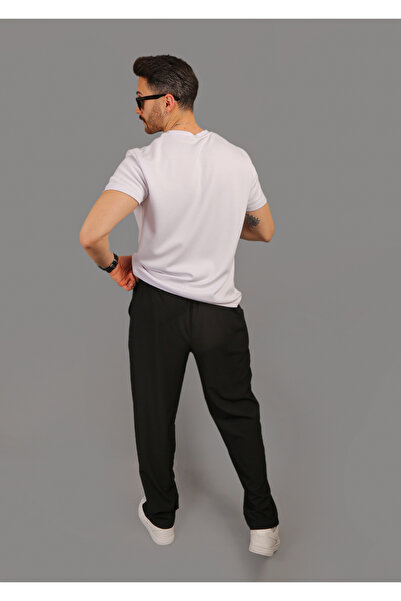 EydaMoon # Yokgibi Baggy Style Parachute Fabric Loose Wide Leg Sports Sweatpants