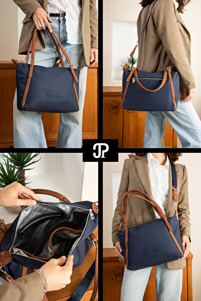POLOGRAND London Original Just Polo Collection 3 Compartment Luxury Soft Leather Adjustable Cross Strap Shoulder Bag