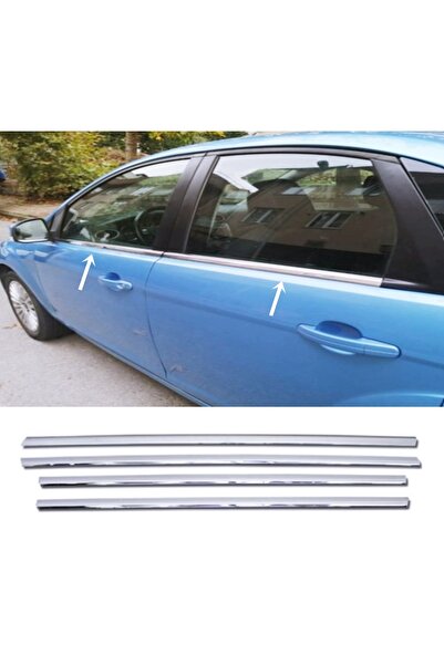 MYTUNİNG Ford Focus 2 Hb-sedan Krom Cam Çıtası 4 Parça 2005-2011 Arası P.çelik