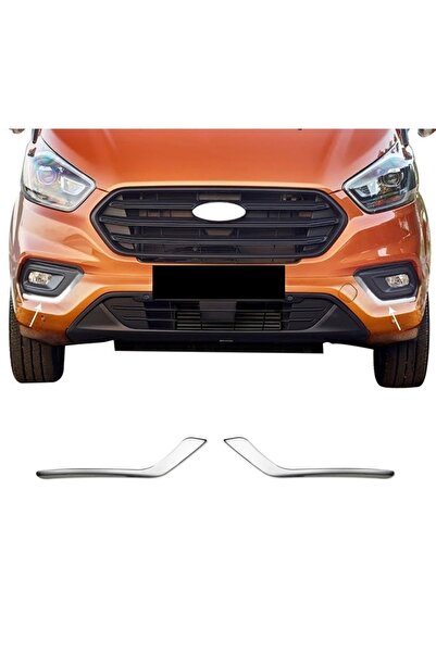 Genel Markalar Ford Custom 2018 ve Üzeri Krom Sis Çerçeve 2 Prç. P.çelik