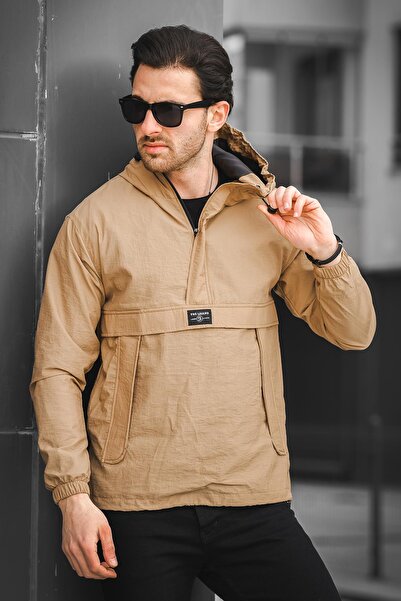 Oksit Bl 677 Напівдовгий водонепроникний чоловічий дощовик з кишенями та блискавкою