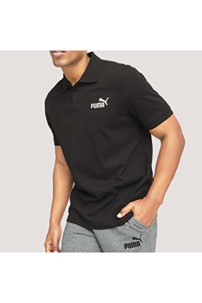 Puma Ess Pique Erkek Polo Yaka Tshirt - Siyah - XXL