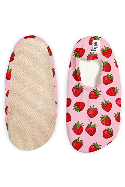 Ella Bonna Unisex Baby and Kids Sea Shoes, Non-Slip Sole, Pool Booties and Pink Strawberry