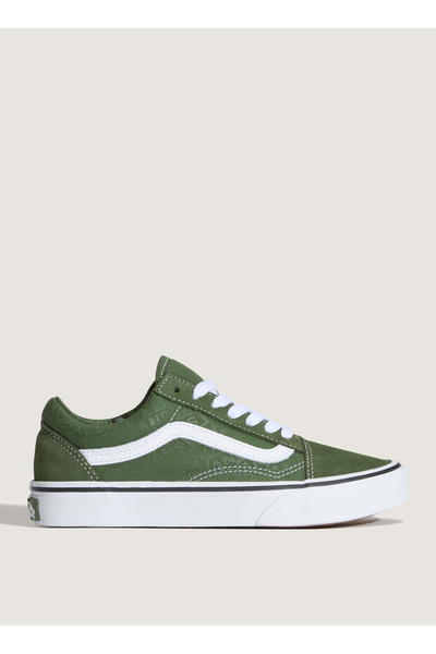 Vans VN000D2VZ3R1-Old Skool Yeşil Süet + Deri Kadın Lifestyle Ayakkabı