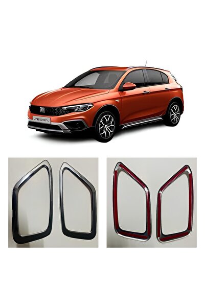 Yüksel Nikelaj Fiat Egea Cross  Uyumlu Krom Sis Çerçevesi 2016 Üzeri
