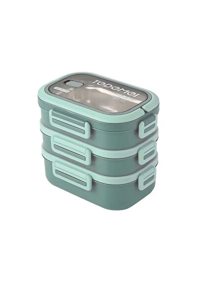 Evistro 3 Katlı Paslanmaz Çelik Sızdırmaz Saklama Kabı Beslenme Kabı 2,45 Lt....