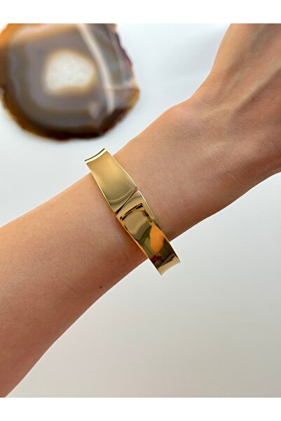 YOUES JEWELRY 316l Çelik Kalın Kelepçe Bilezik Kadın Bileklik