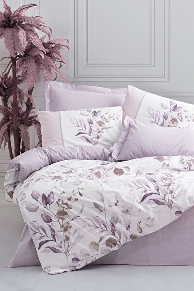 Cotton Box طقم غطاء لحاف مزدوج من موديلين ناديا ليلك