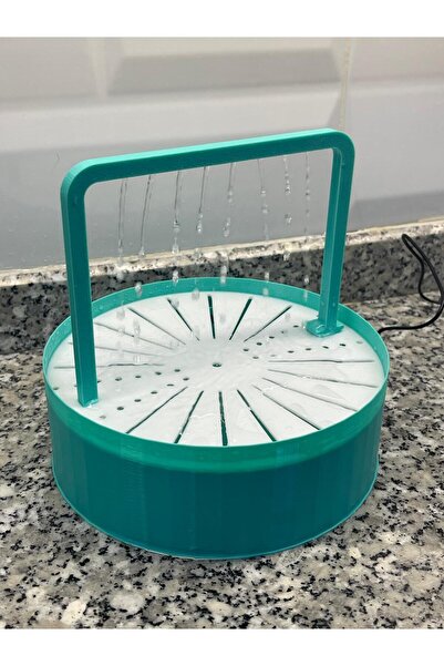 KUS Otomatik Kuş Banyosu - Su Yeşili - Muhabbet/Sultan Papağanı Boyutu Kuşlara Uygun