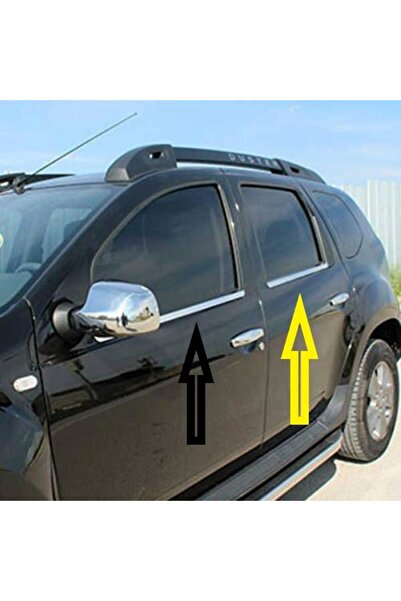 AKTİF KROM Duster Cam Çitası Krom 4 Parça 2010 2011 2012 2013 2014 2015 2016 ...