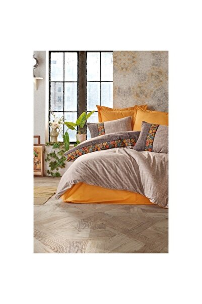 Cotton Box Набір постільної білизни Folk Ark для двох осіб, колір візон