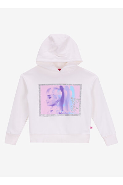 Barbie Baskılı Kız Çocuk Ekru Sweatshırt BRB5WG-SWT6630