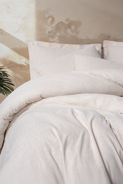 Cotton Box Linen Double Duvet Cover Set Basic