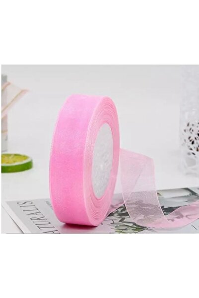 Deniz Party Store Organza Pink Κορδέλα 2 εκ. 50 μέτρα Δώρο Στολίδι