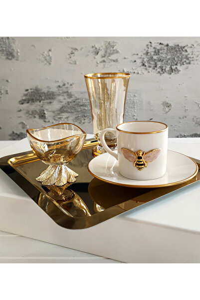 REGNA HOME Fine Living Paradise Tepsili 10 Parça Kahve Seti Mix