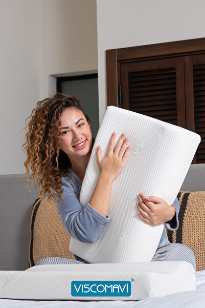 viscomavi Salda Ergonomik & Ortopedik| Boyun destekli |Doğal Lif Kılıflı |Ast...