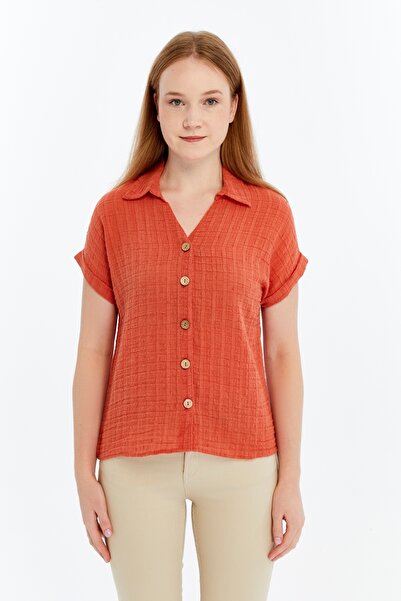 Maison La Femme Cămașă cu mânecă scurtă din in