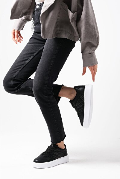 Mio Gusto Theresa Black Color Women's Casual Sneakers Sneakers