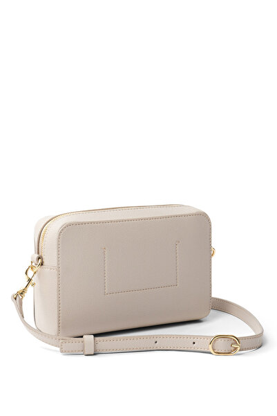 Calvin Klein Kadın Minimalist Monogramlı Kamera Çantası - Taş