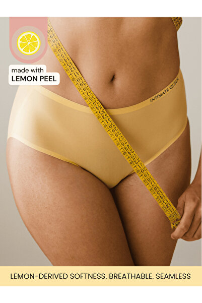 Intimate Queen Lemon Bae Briefs – Seamless Calm, Made with Lemon Peel | Sweat-Wicking & Made for Sensitive Skin