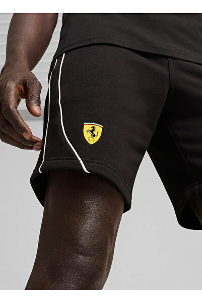 Puma 62705101 Ferrari Race Shorts B Siyah Lastikli Bel Regular Fit Düz Erkek Şort