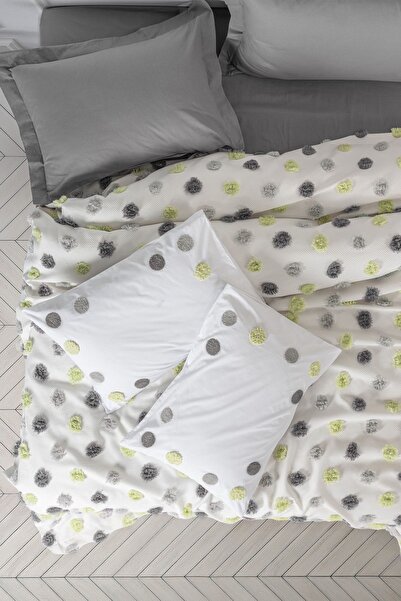 Cotton Box طقم بيكيه رمادي من بوني ليروي - مزدوج