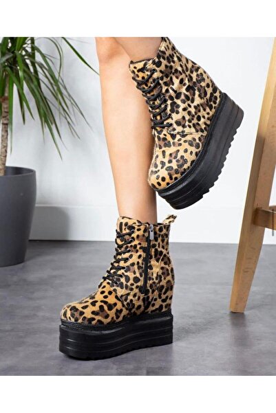 Modanizm Daichi Black Wedge Heeled Boots