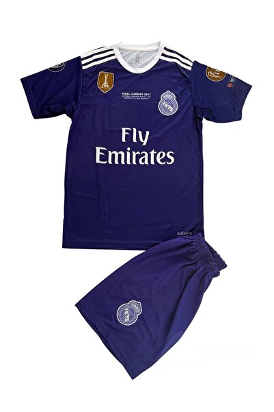 TETYS Purple Color 2016/17-R.O.N.A.L.D.O-7-R.E.A.L M..A.D.R.I'D.Futbol Kids Jersey Set of 2 Jerseys
