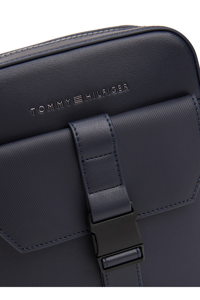 Tommy Hilfiger Lacivert Erkek Postacı Çantası TH FOUNDATION MINI REPORTER
