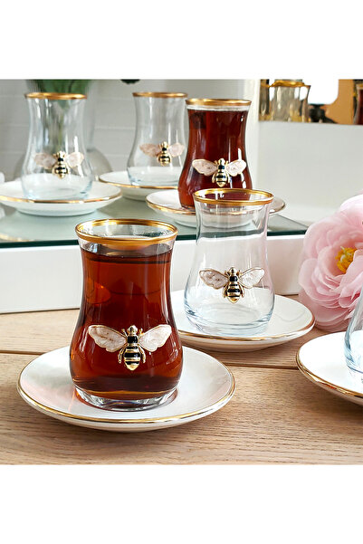 REGNA HOME Fine Living طقم شاي كوين بي لـ 6 أشخاص