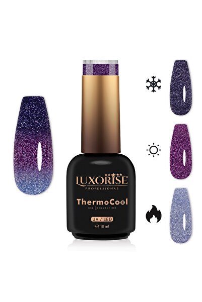 LUXORISE ThermoCool 3-Color Thermal Semi-Permanent Nail Polish - Frozen Grape 10ml