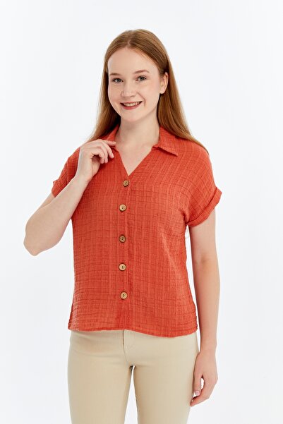 Maison La Femme Cămașă cu mânecă scurtă din in