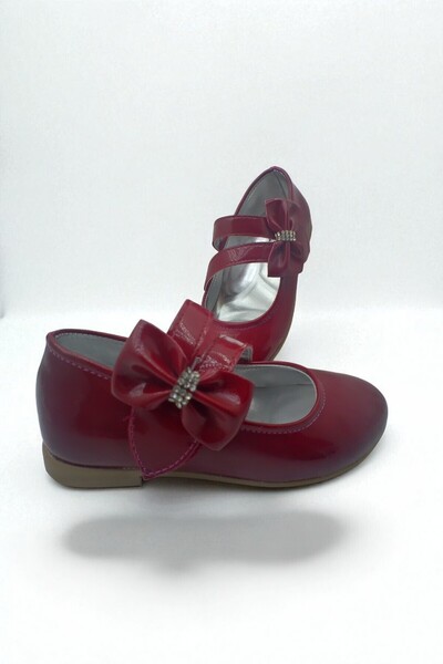 ForYou4 Banded Orthopedic Baby Girl Children's Patent Leather Casual Shoes