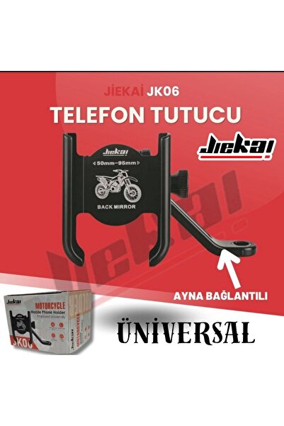 JİEKAİ RKS NEWLIGHT125 PRO UYUMLU MOTOSİKLET TELEFON TUTUCU AYNA BAĞLANTILI T...