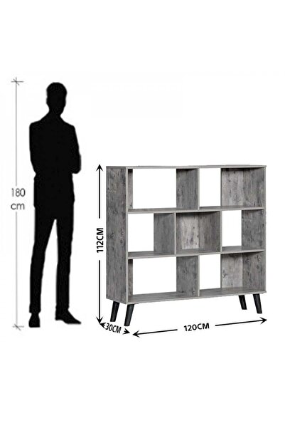 BAITY Wooden Shelf Unit, Malaysian Design, 3 Tiers with Sturdy Base
