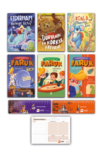 Timaş Çocuk 1 ve 2. Sınıf Hikaye Okuma Seti 6 Kitap - Faruk Serisi - Koala Ol...